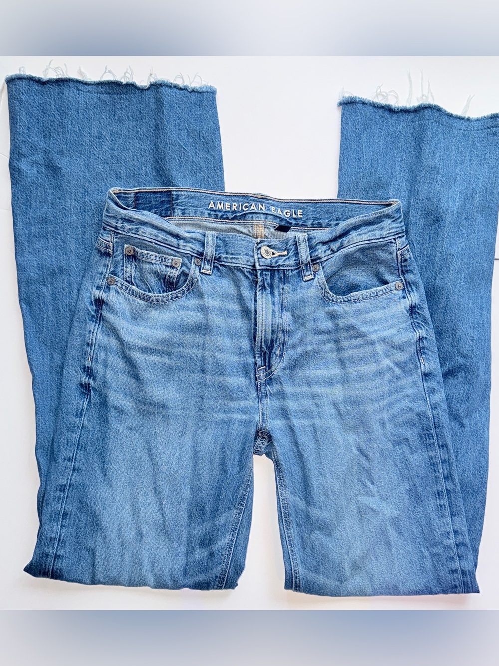 American Eagle Outfitters Low Rise Baggy Flare Jeans